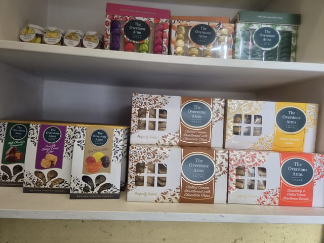 Gift boxes of shortbread, fudge and fruit jellies